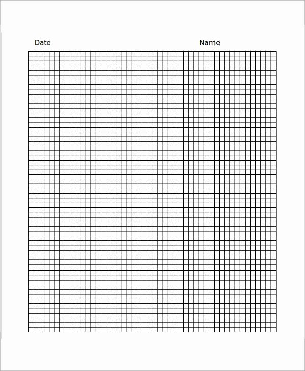 Graph Paper Template Excel Beautiful 20 Sample Printable Graph Papers