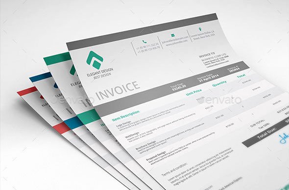 Graphic Design Invoice Template Indesign Awesome 37 Best Psd Invoice Templates for Freelancer