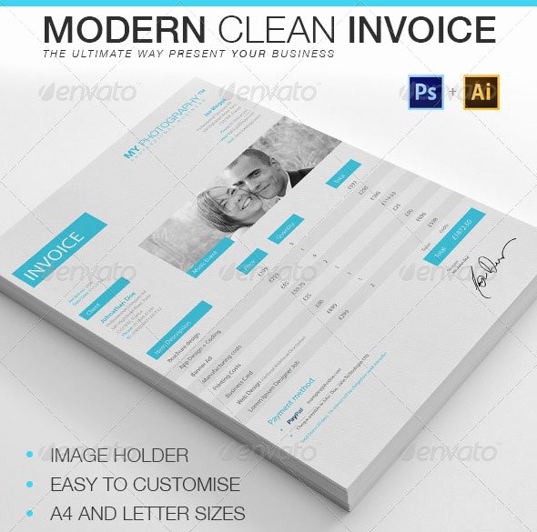 Graphic Design Invoice Template Indesign Inspirational 20 Creative Invoice &amp; Proposal Template Designs