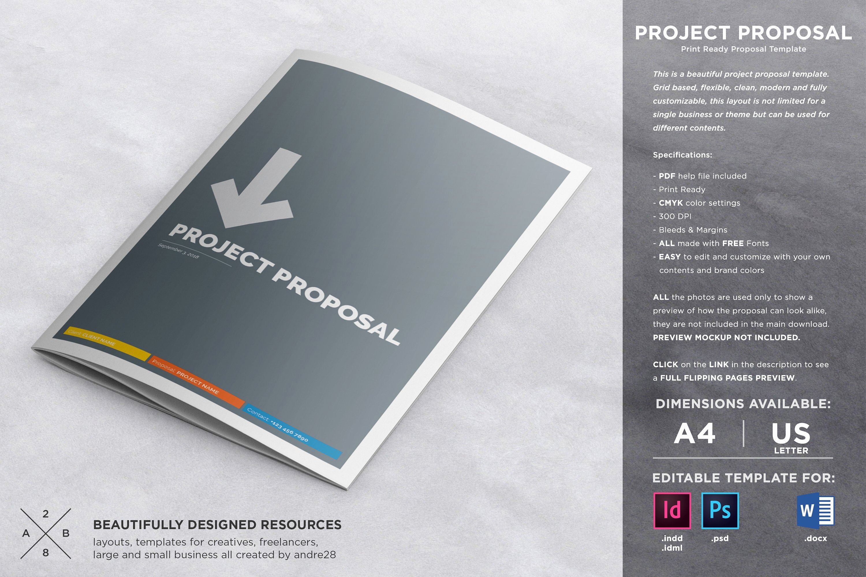 Graphic Design Proposal Template Inspirational Proposal Contract &amp; Invoice Brochure Templates