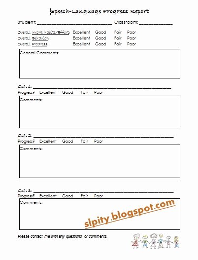 Group therapy Notes Template Awesome Slp Ity Progress Notes