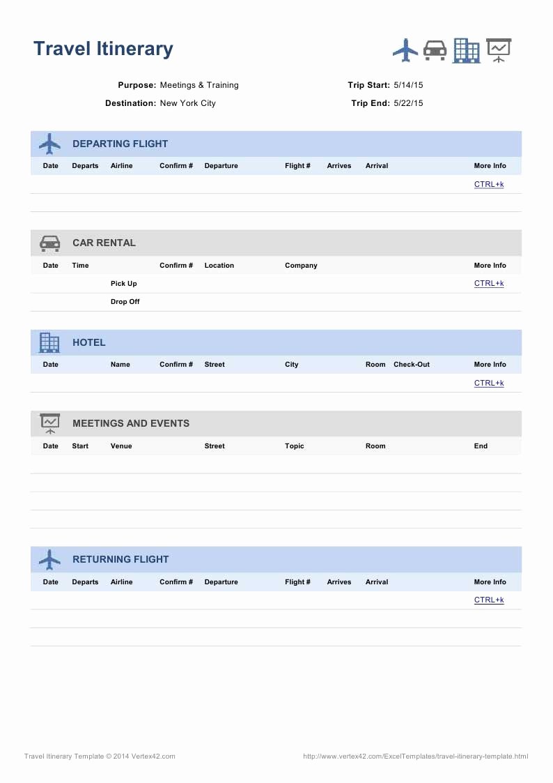 Group Travel Itinerary Template Fresh Itinerary Template Free Download Create Edit Fill and