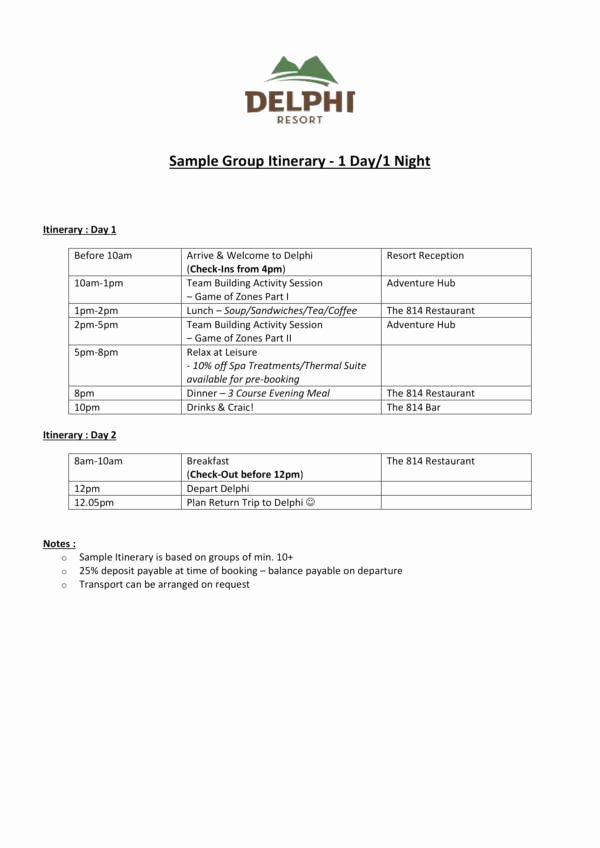 Group Travel Itinerary Template New 22 Itinerary Planner Template – Pdf Word