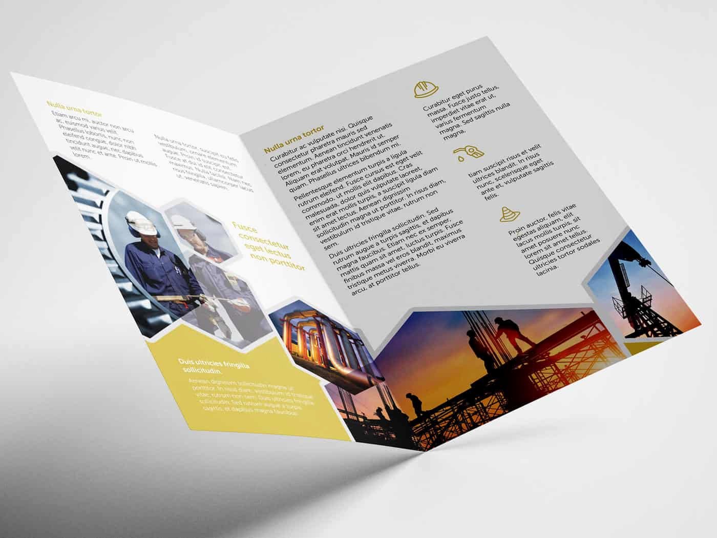 Half Fold Brochure Template Free Best Of Half Fold Oil and Gas Brochure Template On Vectogravic Design