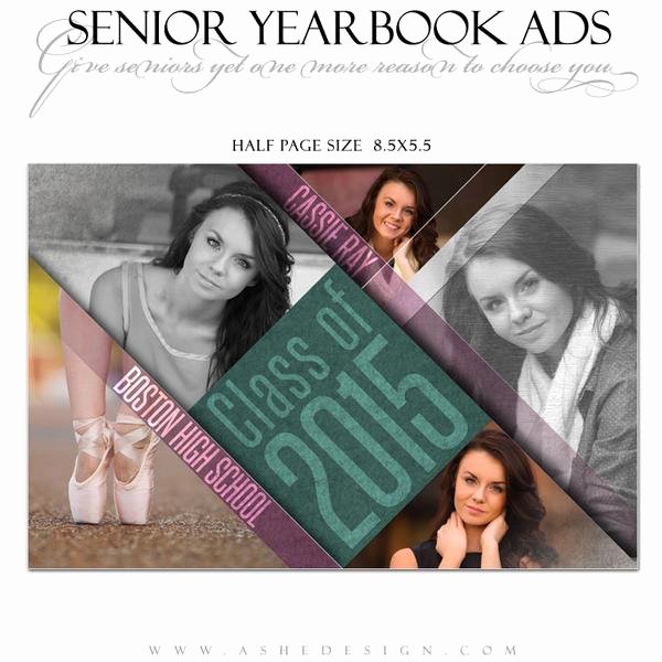 yearbook ad designs angled