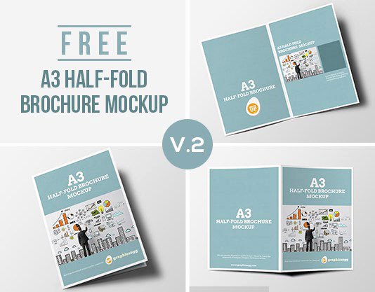 Half Page Brochure Template Fresh 75 Free Brochure Mockup Templates for Your Designs