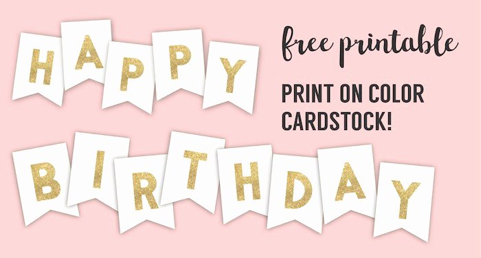 Happy Birthday Banner Template Awesome Happy Birthday Banner Printable Template Paper Trail Design