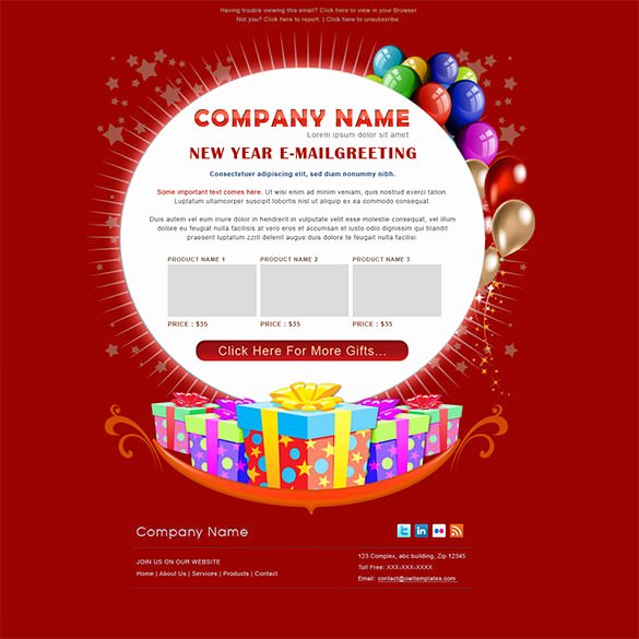 Happy New Year Email Template Lovely 14 New Year Email Templates – Free Psd PHP HTML Css