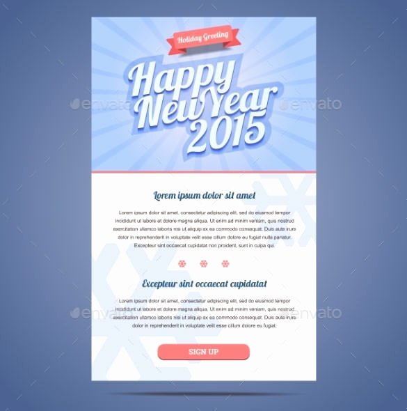 Happy New Years Email Template Awesome 14 New Year Email Templates – Free Psd PHP HTML Css