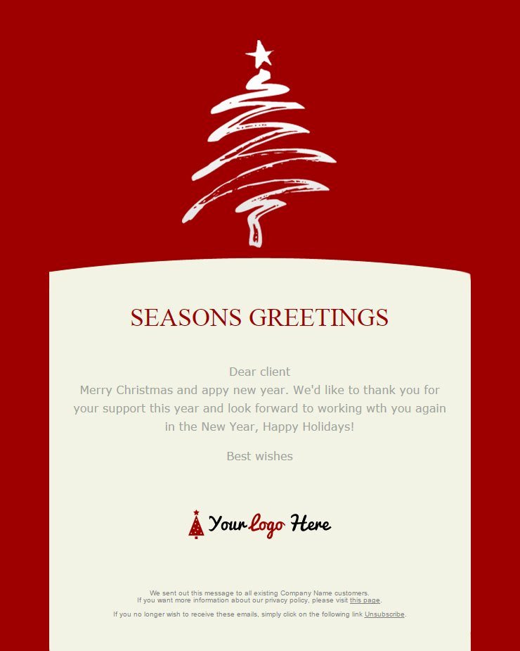 Happy New Years Email Template Luxury 104 20 Free Christmas and New Year Email Templates