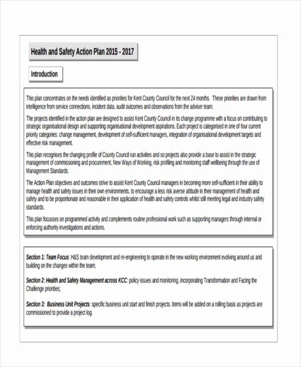 Health and Safety Plan Template Lovely 29 Safety Plan Samples