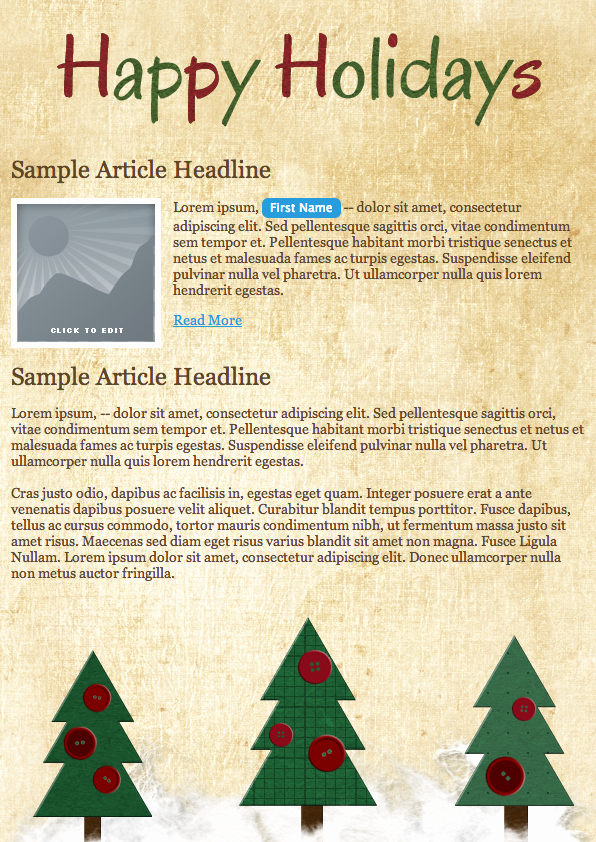 Holiday E Mail Template Luxury Deck Out Your Email Campaign 5 Free Holiday Templates