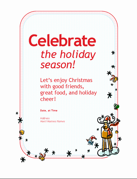 Holiday Party Invite Template Awesome Holiday Party Invitation