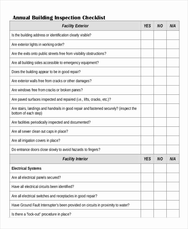Home Building Checklist Template New Building Checklist Templates 16 Word Pdf format