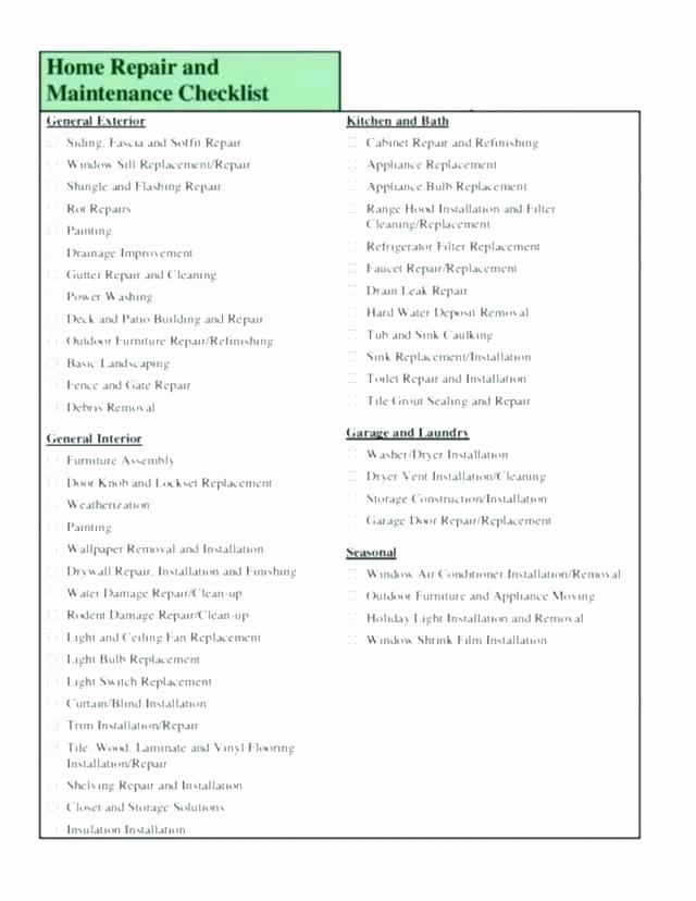 Home Building Checklist Template Unique New Home Checklist New Apartment Renters Check Out This