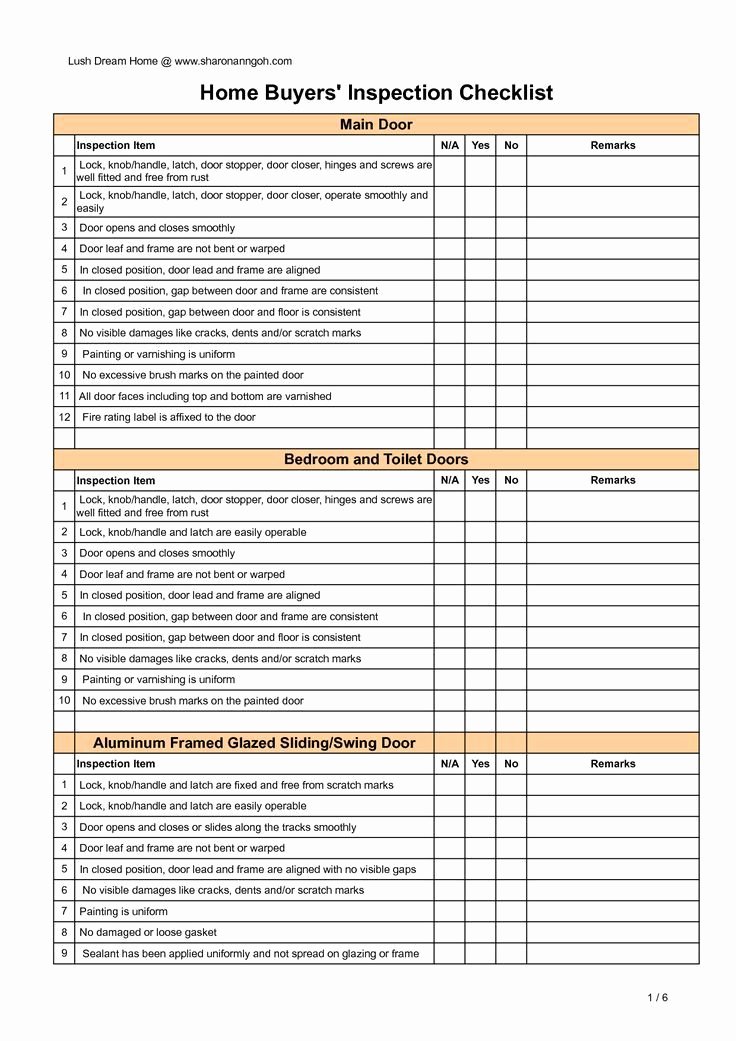 Home Buyer Checklist Template Beautiful Home Inspection Checklist to Do List Template