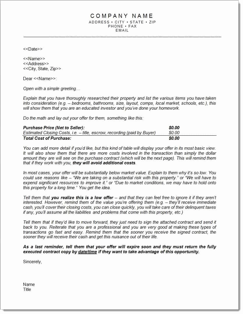 Home Buying Offer Letter Template Fresh How to Write Fers that Get Accepted with 3 Simple Pages