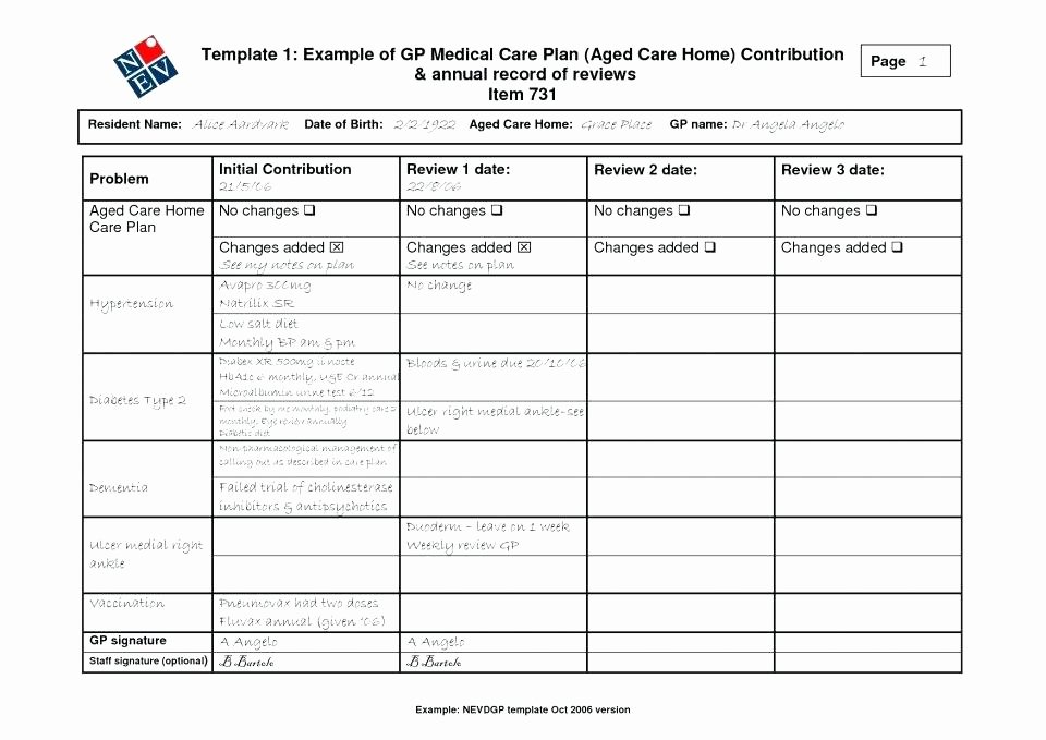 Home Health Care Plan Template Elegant Care Coordination Plan Template Medical Home and