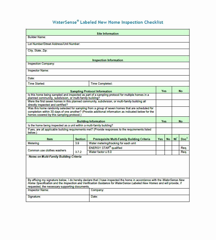 Home Inspection Checklist Template Beautiful 20 Printable Home Inspection Checklists Word Pdf