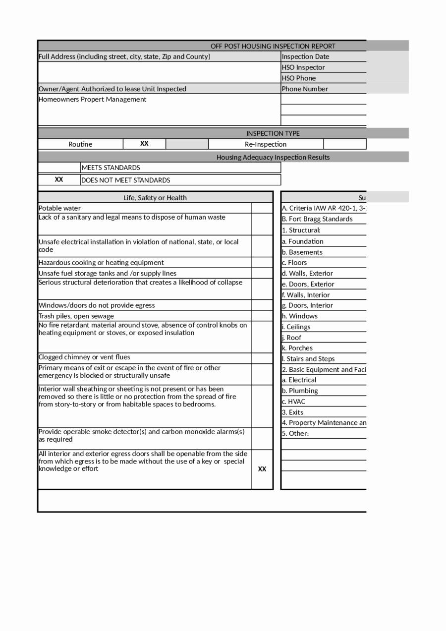 Home Inspection Report Template Pdf Awesome 2018 Home Inspection Report Fillable Printable Pdf