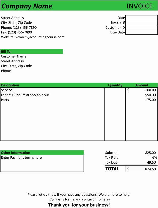Home Repair Invoice Template Lovely Auto Repair Invoice Template Sample