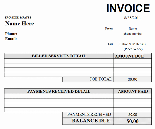 Home Repair Invoice Template Lovely Mechanic Shop Layout