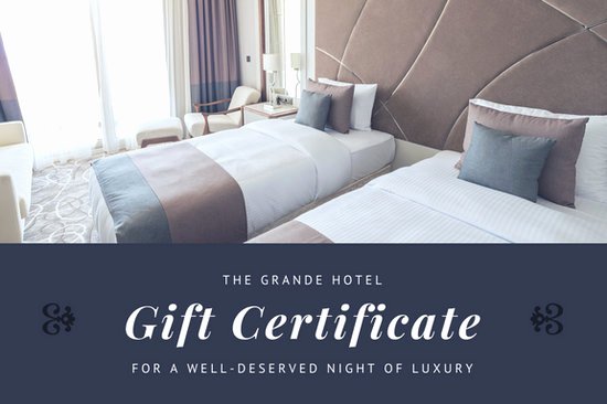 Hotel Gift Certificate Template Awesome Customize 172 Hotel Gift Certificate Templates Online Canva