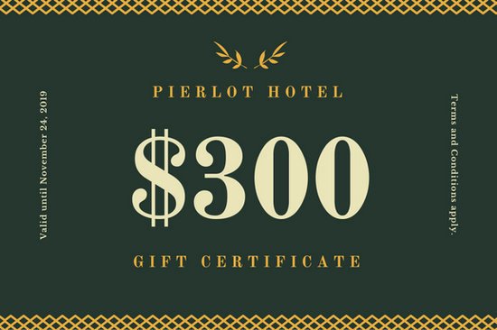 Hotel Gift Certificate Template Best Of Gift Certificate Templates Canva