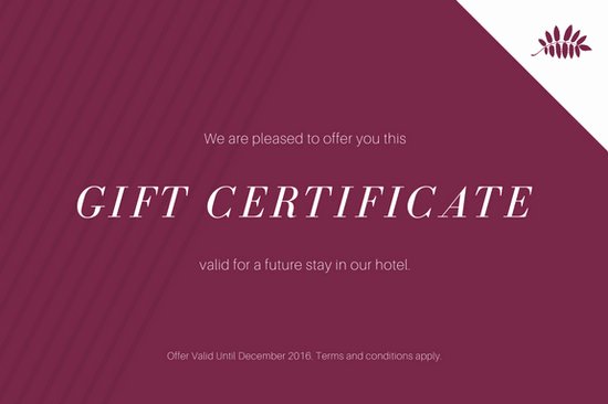 Hotel Gift Certificate Template Lovely Customize 172 Hotel Gift Certificate Templates Online Canva