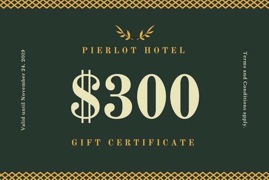 Hotel Gift Certificate Template Lovely Customize 172 Hotel Gift Certificate Templates Online Canva