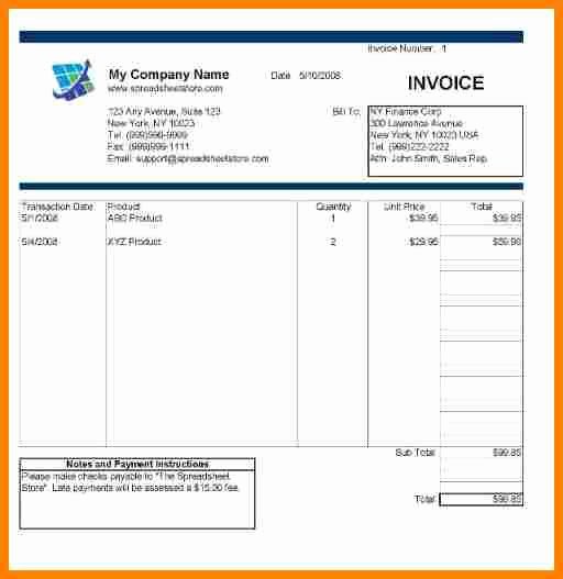 Hourly Invoice Template Excel Awesome 5 Billing Invoice format In Excel