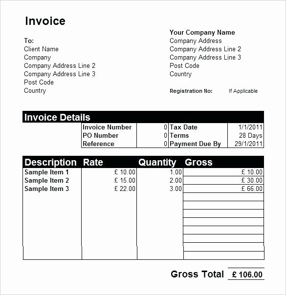Hourly Invoice Template Excel Unique Downloadable Invoice Templates Hourly Invoice Template