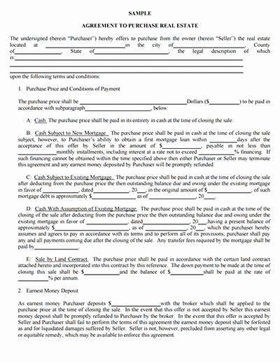 House Buying Contract Template Best Of Real Estate Purchase Agreement Free Download Create