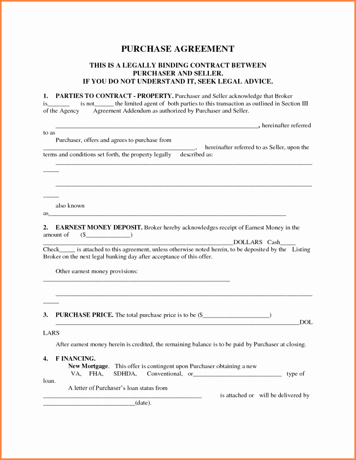 House Buying Contract Template Elegant form Fer to Purchase Real Estate form