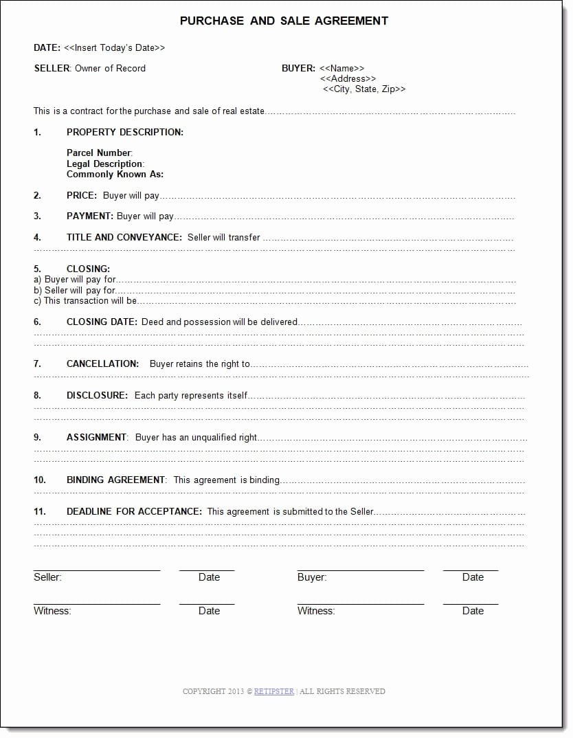 House Buying Contract Template Fresh How to Close A Cash Land Transaction In House Full Diy