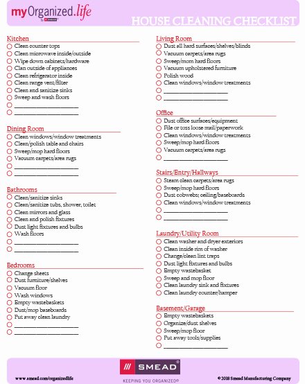 House Cleaning Checklist Template Elegant Printable House Cleaning Checklist Coloring