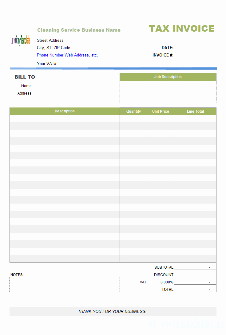 House Cleaning Invoice Template Fresh Cleaning Service Invoice Template