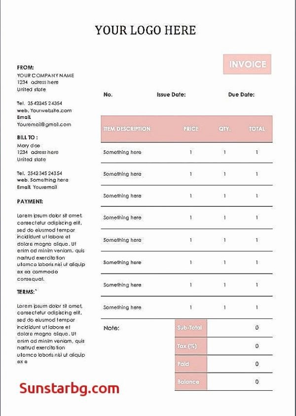 House Cleaning Invoice Template Luxury House Cleaning Invoice Template – Pewna Apteka