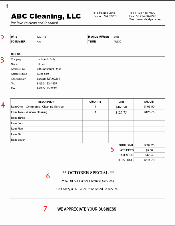 House Cleaning Invoice Template Luxury How to Create A Cleaning Invoice for Your Business