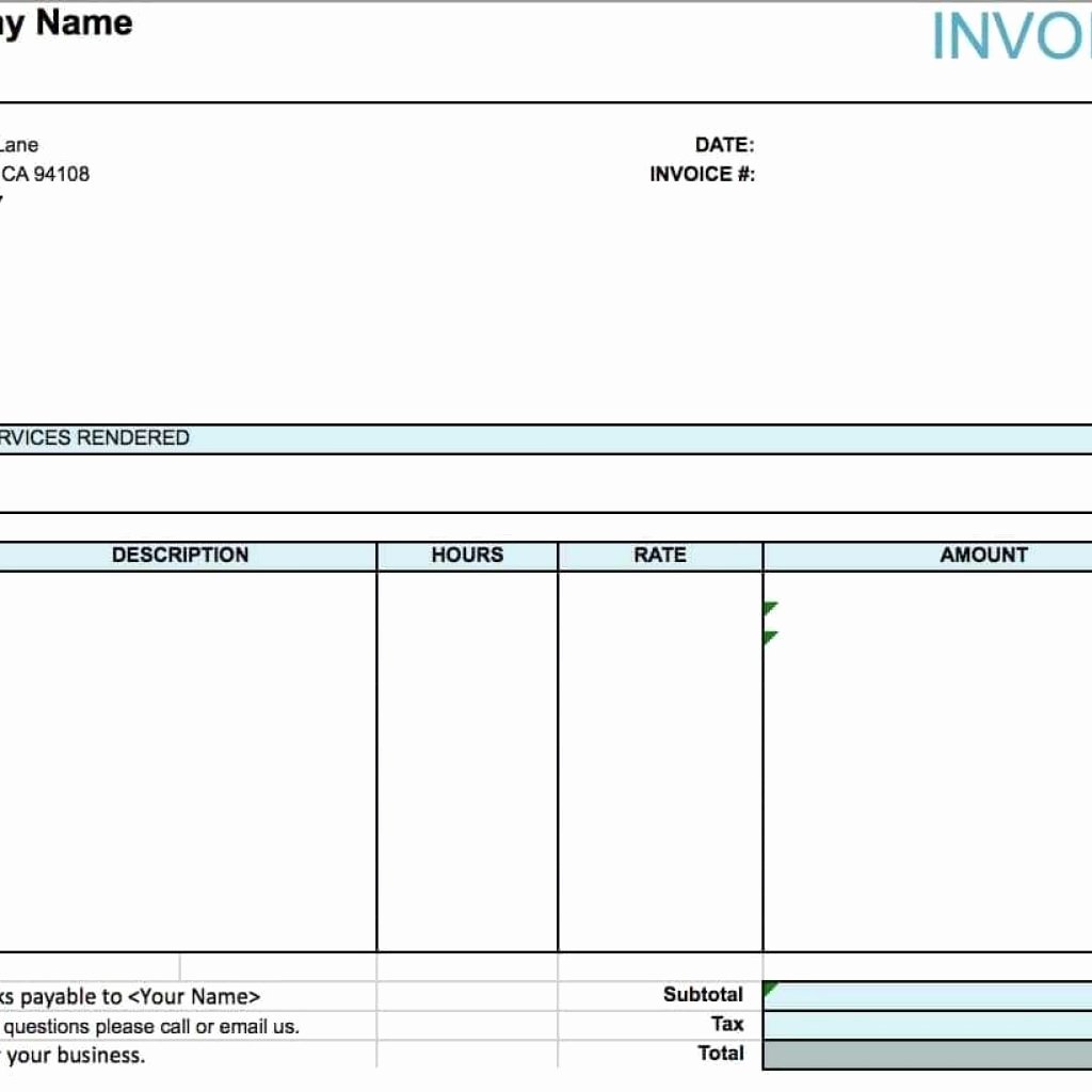House Cleaning Invoice Template New Free House Cleaning Service Invoice Template Excel