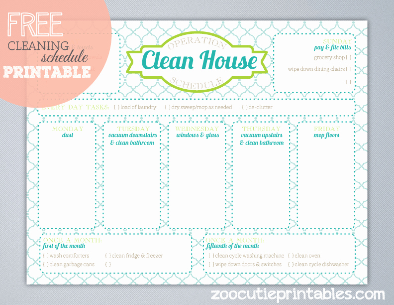 House Cleaning Schedule Template Luxury 115 Kitchen Cleaning Tips