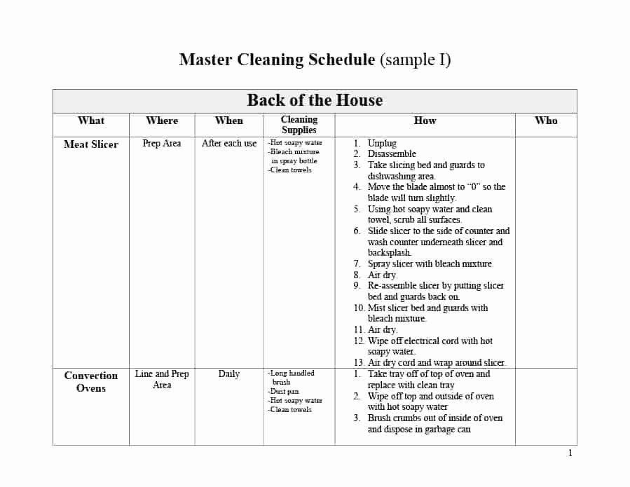 House Cleaning Template Free Beautiful Monthly House Cleaning Schedule Template Home Checklist