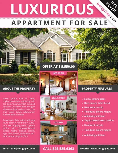 House for Sale Template Fresh Download Free Real Estate Flyer Psd Flyer Template