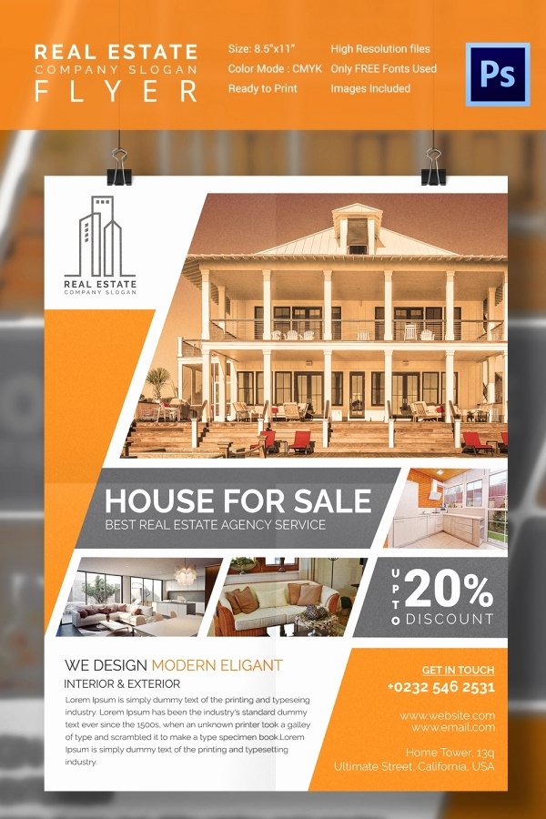 House for Sale Template Luxury 15 Stylish House for Sale Flyer Templates &amp; Designs