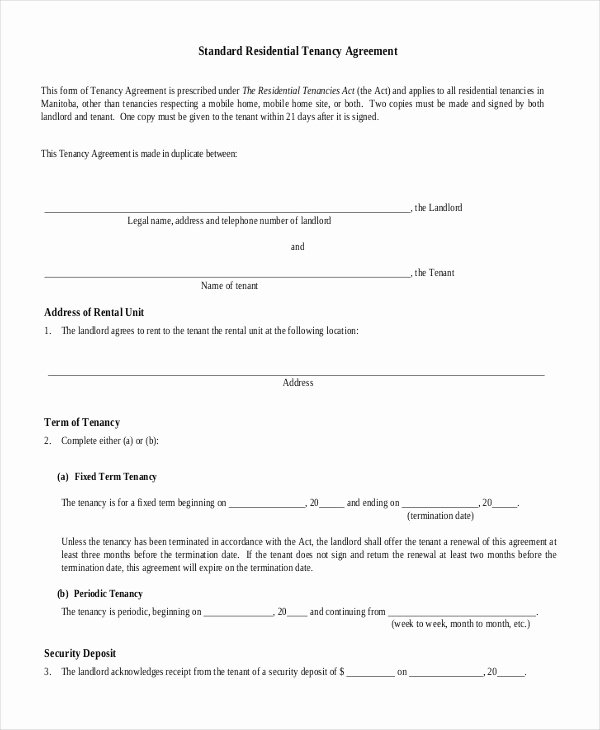 House Lease Agreement Template Inspirational House Rental Agreement 10 Word Pdf Documents Download