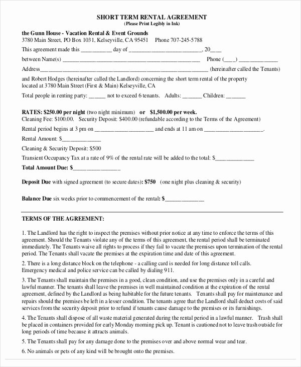 House Lease Agreement Template New 18 House Rental Agreement Templates Doc Pdf
