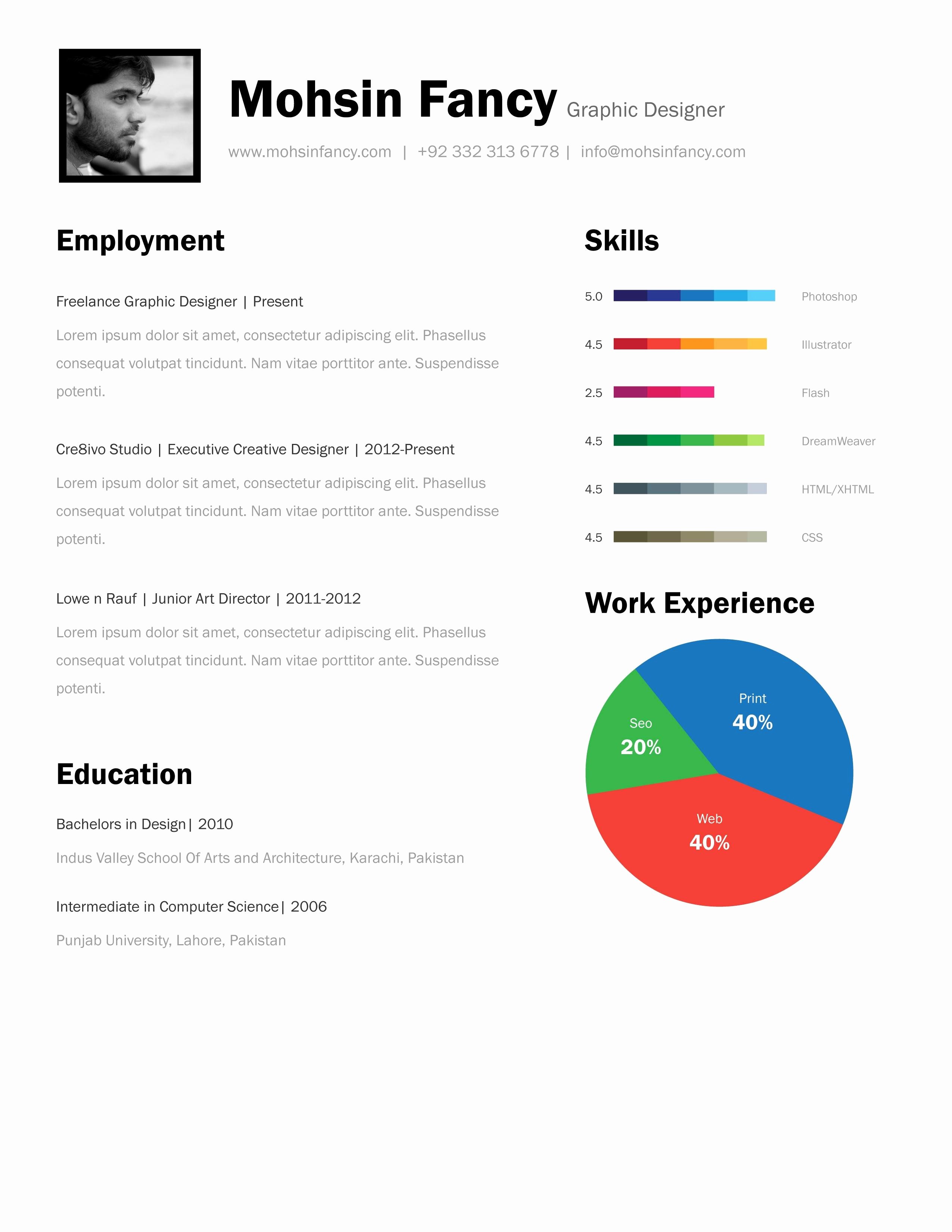 Html5 Resume Template Free Awesome E Page Resume Template HTML5 Sidemcicek