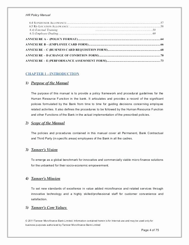 Human Resource Policy Template Unique Human Resources Policy and Procedures Template Hr Manual