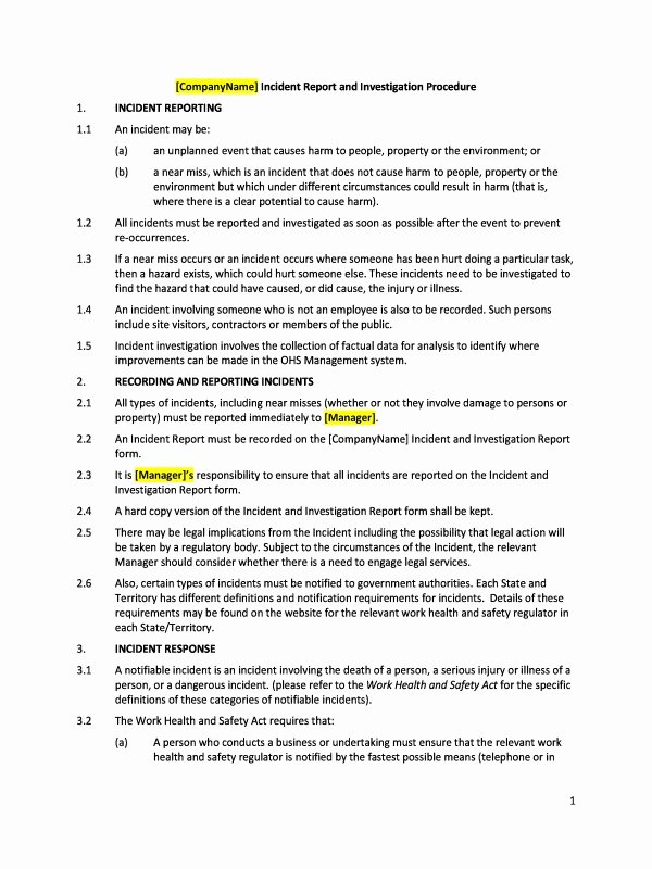 Human Resources Investigation Report Template Best Of Hr Incident Report Sample Archives Hashtag Bg