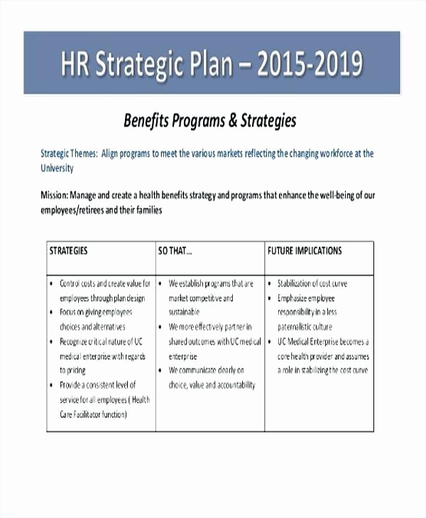 Human Resources Strategic Planning Template New Hr Strategic Plan Template Hr Strategic Plan Chart Example